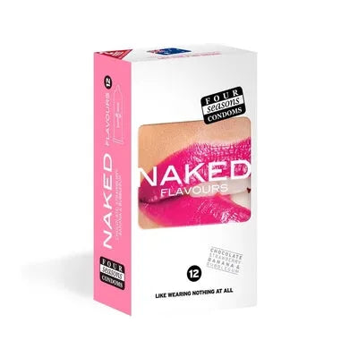 Four Seasons Naked Flavours Condoms 6pk - Take A Peek