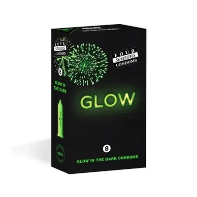 Four Seasons Glow N Dark Condoms 8 Pack - Take A Peek