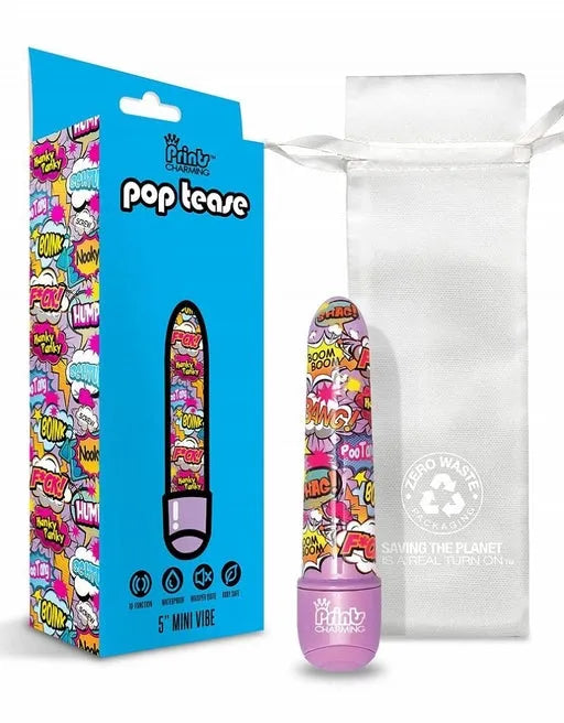 Prints Charming Pop Tease 5" Mini Vibe Boink - Purple