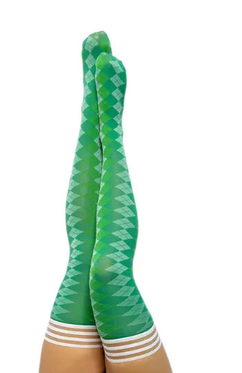 KIXIES PAR 4 - GREEN ARGYLE SIZE A - Take A Peek