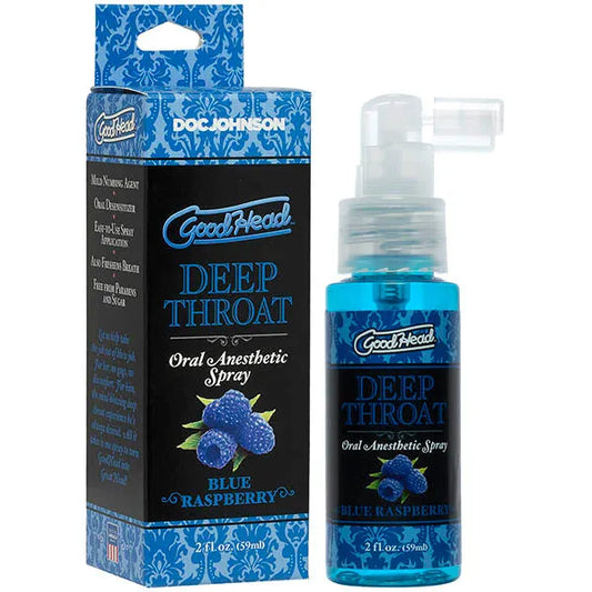 GoodHead Deep Throat Spray -  Raspberry Flavoured Deep Throat Spray - 59 ml Bottle