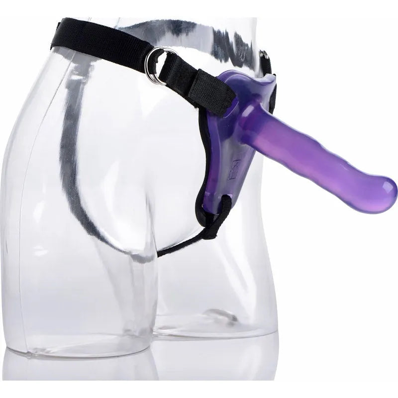 Comfort Ride Strap On Harness with Purple Dildo - Take A Peek