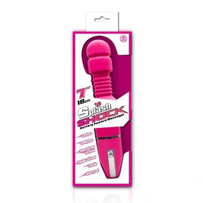 Splash Shock 7" Silicone Wand Pink - Take A Peek