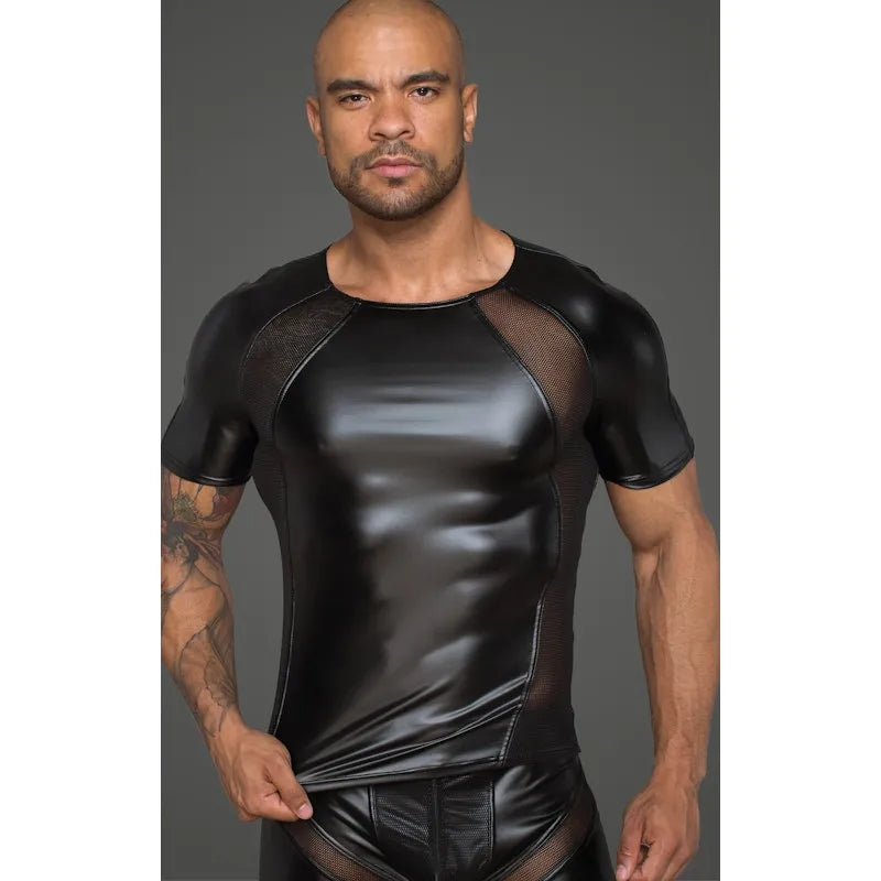 Power Wetlook Men T-shirt With 3D Net - Take A Peek