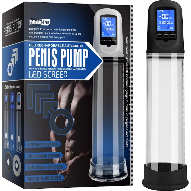 Luxury USB LCD Auto-Pump Clear - Take A Peek