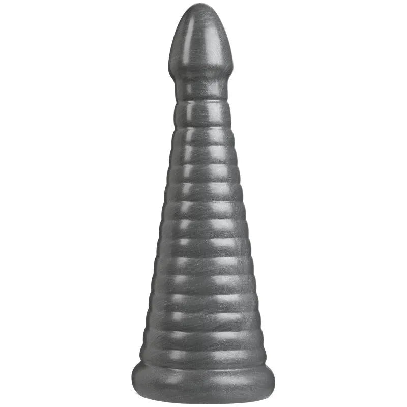 Rockeye 11in Anal Dildo Gun Metal - Take A Peek