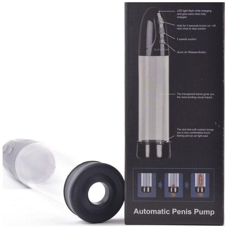 Automatic 3 Mode Penis Pump w Sleeve and Donut - Take A Peek