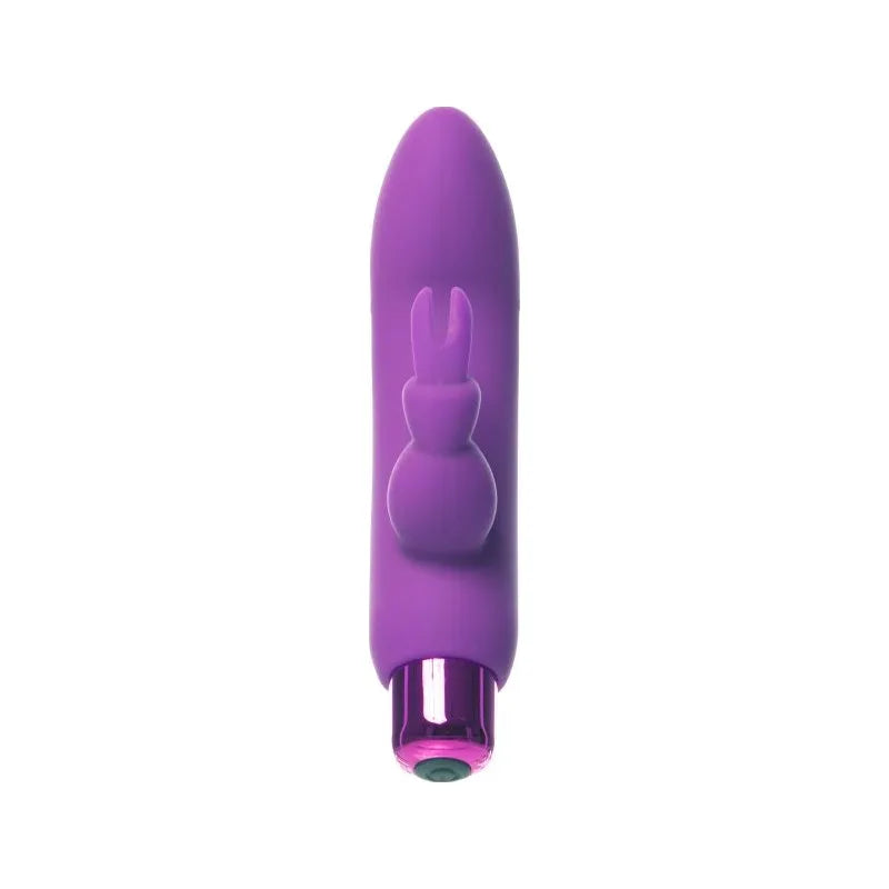 Alices Bunny Rechargeable Bullet w Rabbit Sleeve Purple