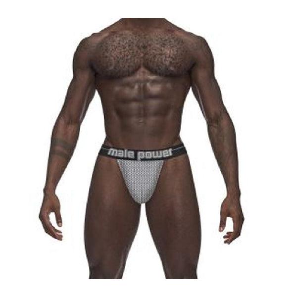 Male Power Sexagon Micro V Thong Grey - Take A Peek