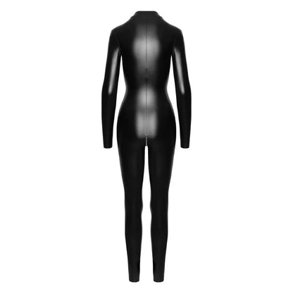 Power Wetlook Catsuit w Front Zipper - Take A Peek