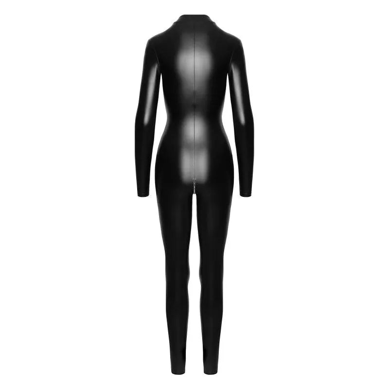 Power Wetlook Catsuit w Front Zipper - Take A Peek