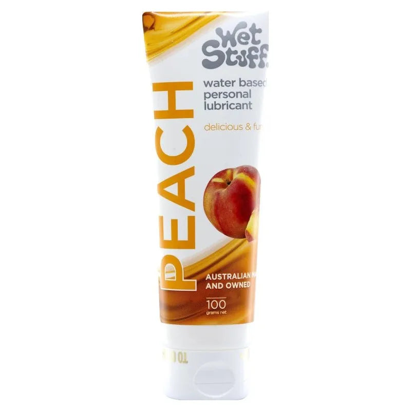 Wet Stuff Peach Water Based Flavoured Lubricant Tube 100g - Take A Peek