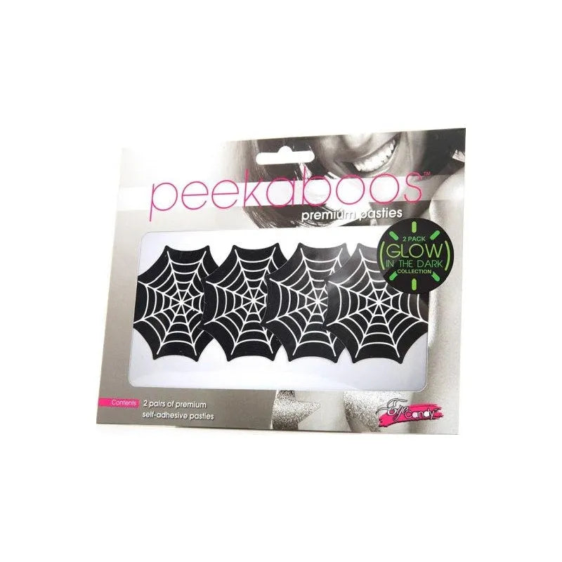 Glow In The Dark Webs Pasties - Take A Peek