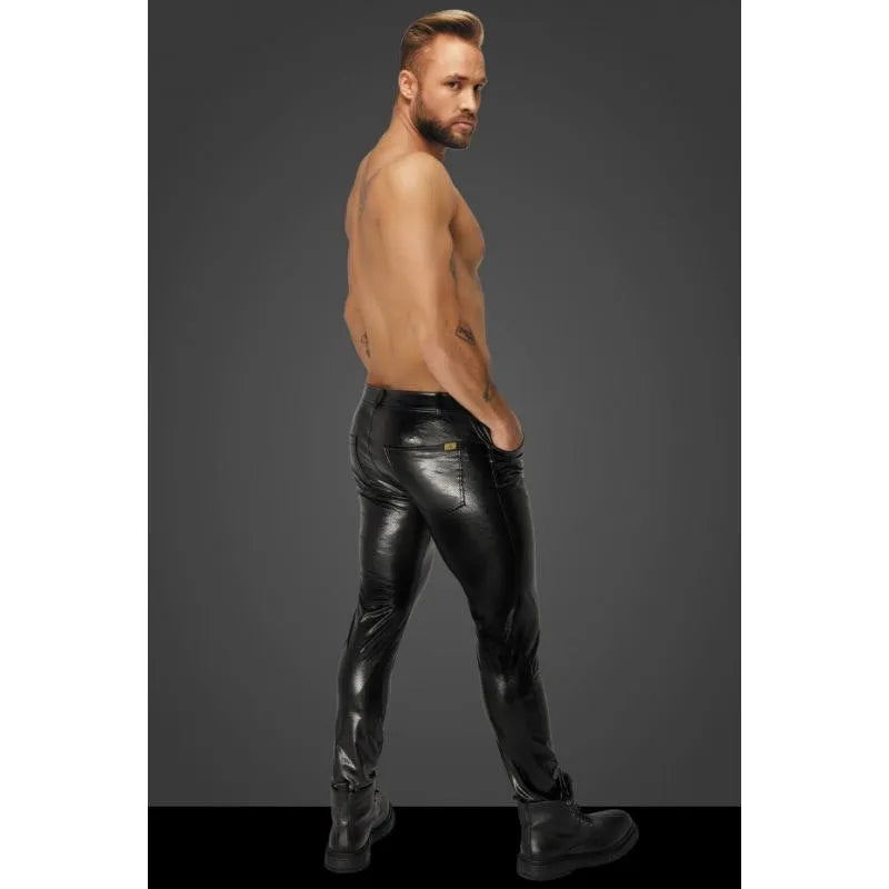 Snake Wetlook Long Pants with Back Pockets - Take A Peek