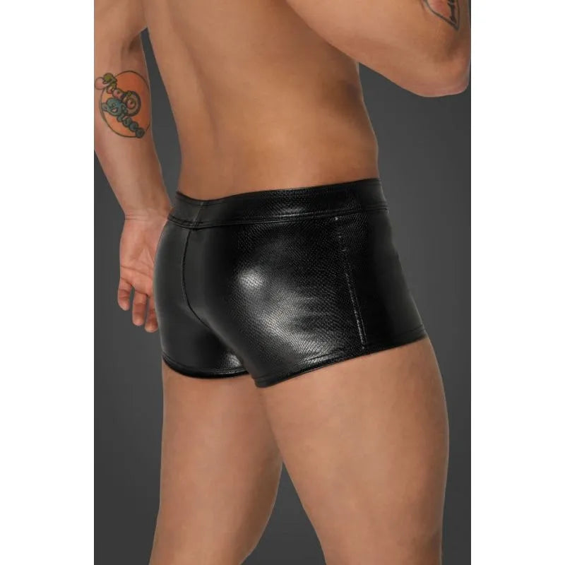 Snake Wetlook Short Shorts - Take A Peek