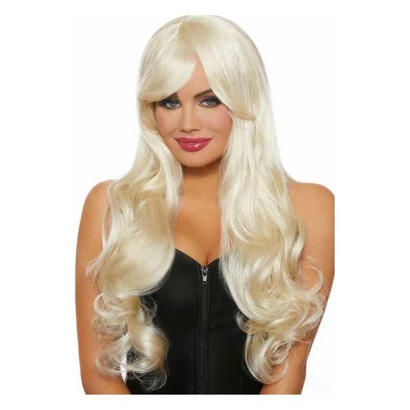 Dreamgirl Long Wavy Wig Blonde - Take A Peek