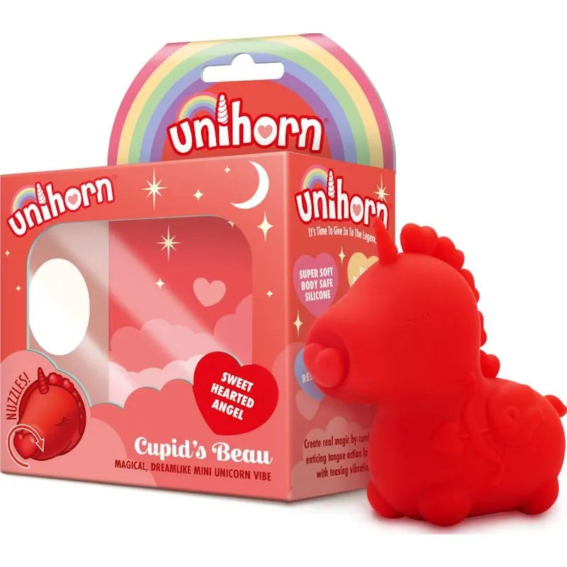 Unihorn Cupids Beau Nuzzling Nose Massager Red - Take A Peek