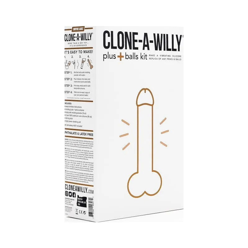 Clone a Willy Plus Balls Kit Medium Skin Tone - Take A Peek