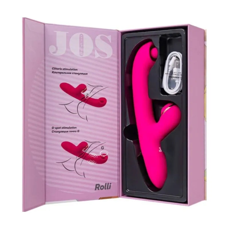 JOS Rolli Stimulating Ball Vibrator with Vaccuum Clitoral Stimulator - Take A Peek