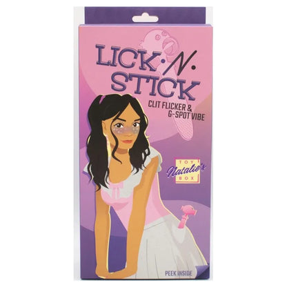 Lick N' Stick Clit Flicker G-Spot Vibrator - Take A Peek