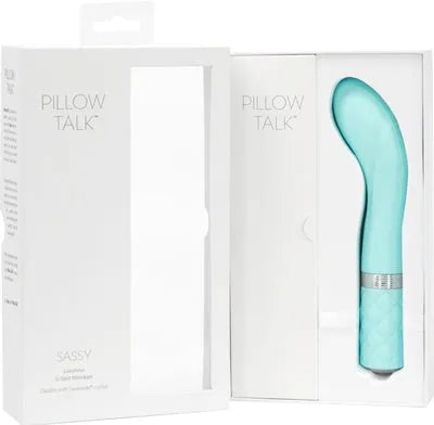 PILLOW TALK SASSY G-SPOT WITH SWAROVSKI CRYSTAL TEAL