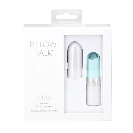 Pillow Talk LUSTY Luxurious Flickering Massager Teal