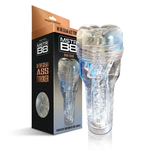 MSTR B8 In the Clear Anal Stroker, Bum Rush Canister - Take A Peek