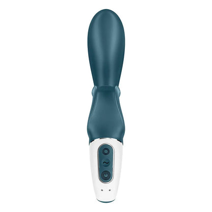 Satisfyer Hug Me - Bluegrey USB 可充电兔子振动器，带应用程序控制