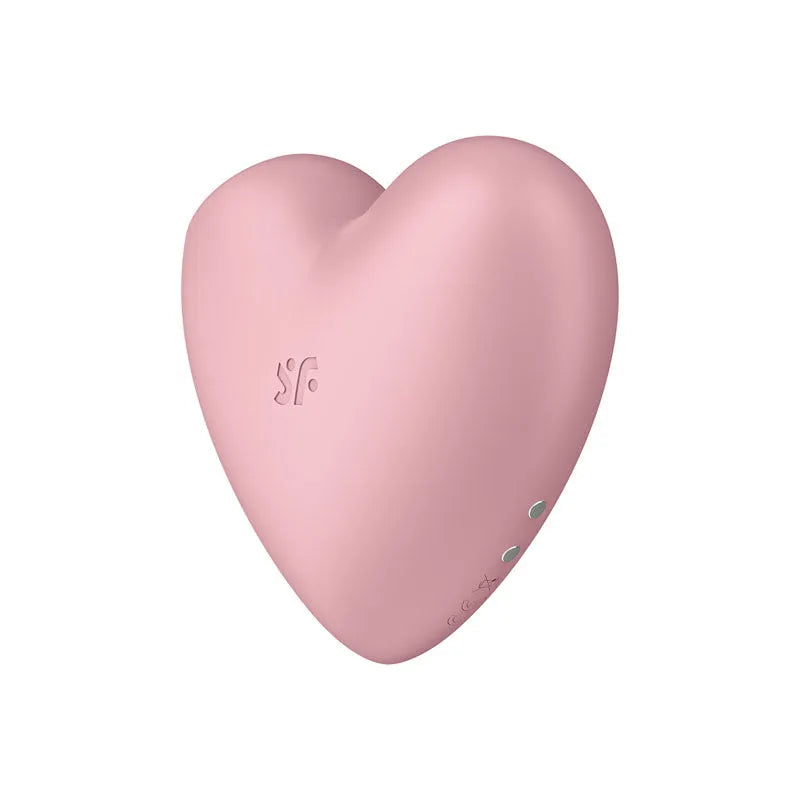 Satisfyer Cutie Heart - 轻便 - 轻便 USB 可充电空气脉动刺激器，带振动