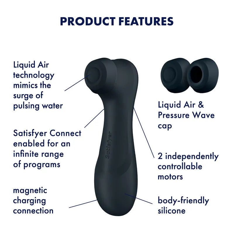 Satisfyer Pro 2 Gen 3 App Control Clitoral Stimulator Black