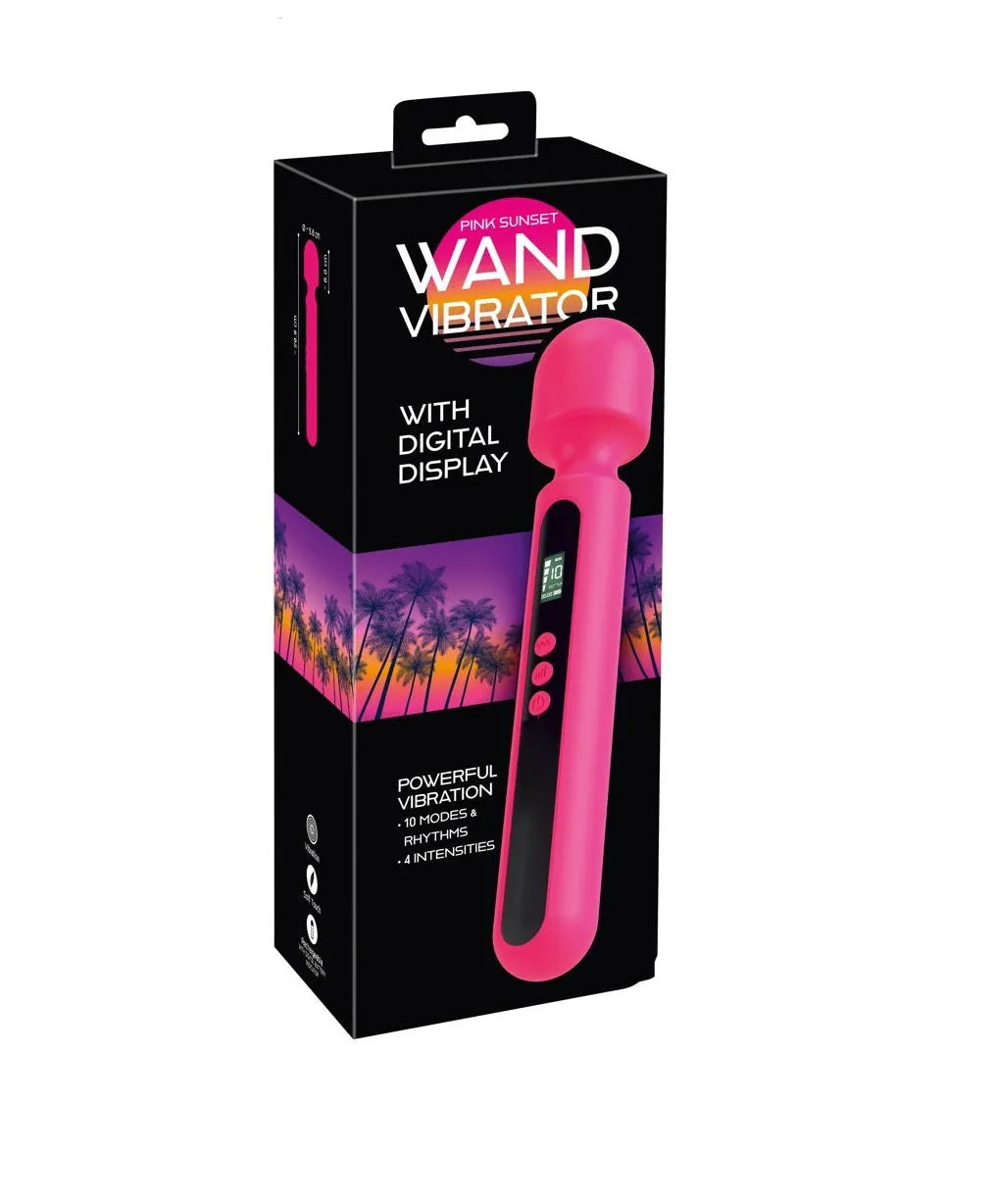 Pink Sunset Wand Vibrator - Take A Peek