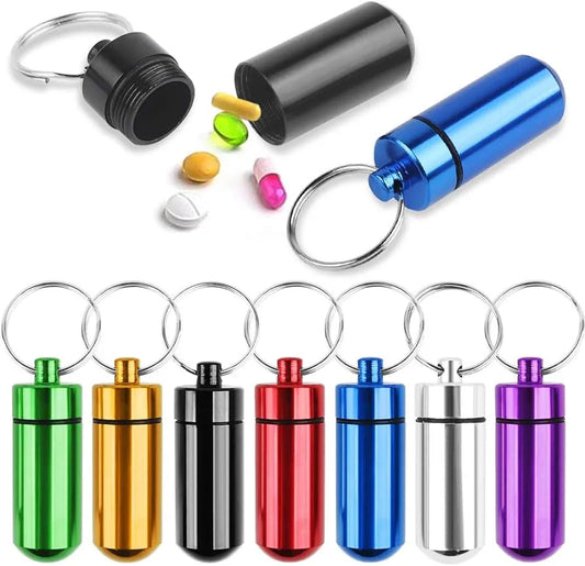 Keyring Pill Holder Stash