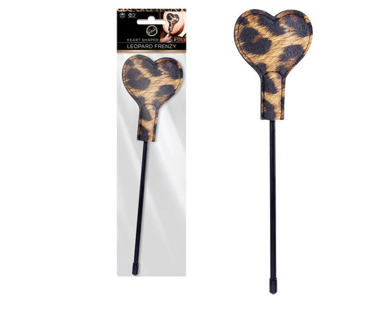 LEOPARD FRENZY HEART PADDLE - Take A Peek