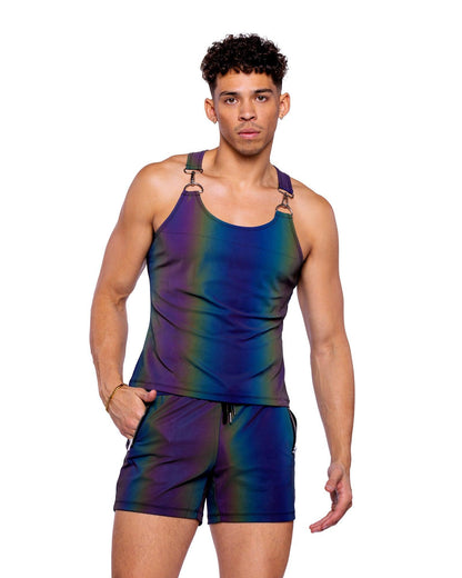 6537 - Reflective Tank Top - Take A Peek