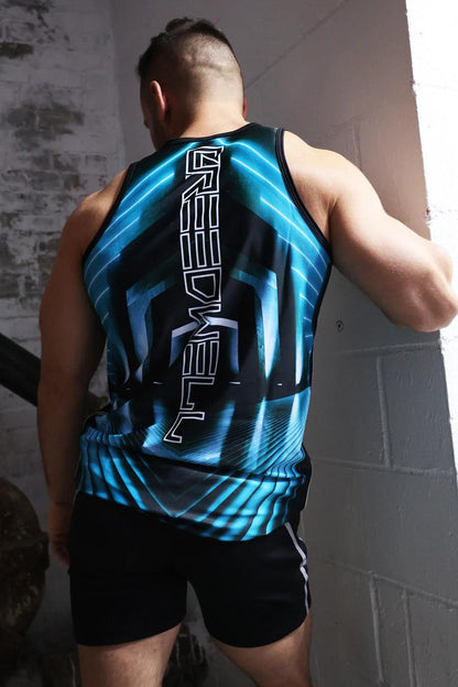 AKIRA TANK TOP AQUA BLUE - Take A Peek