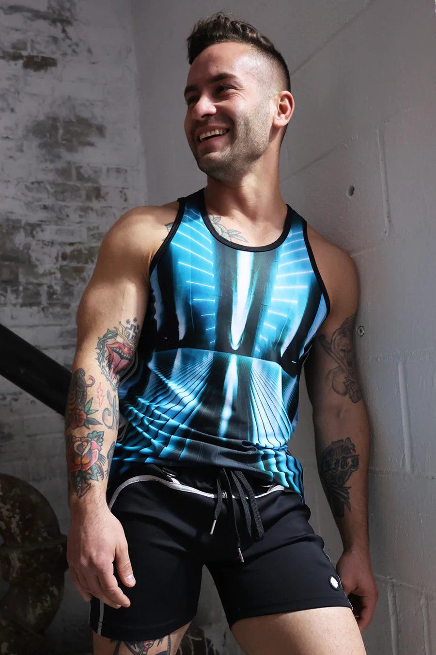 AKIRA TANK TOP AQUA BLUE - Take A Peek