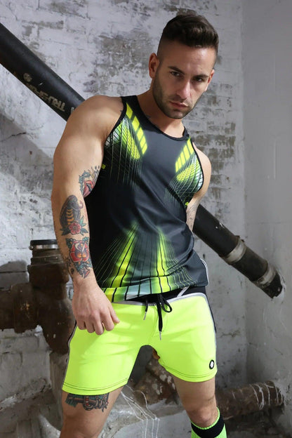 AKIRA TANK TOP NEON YELLOW - Take A Peek