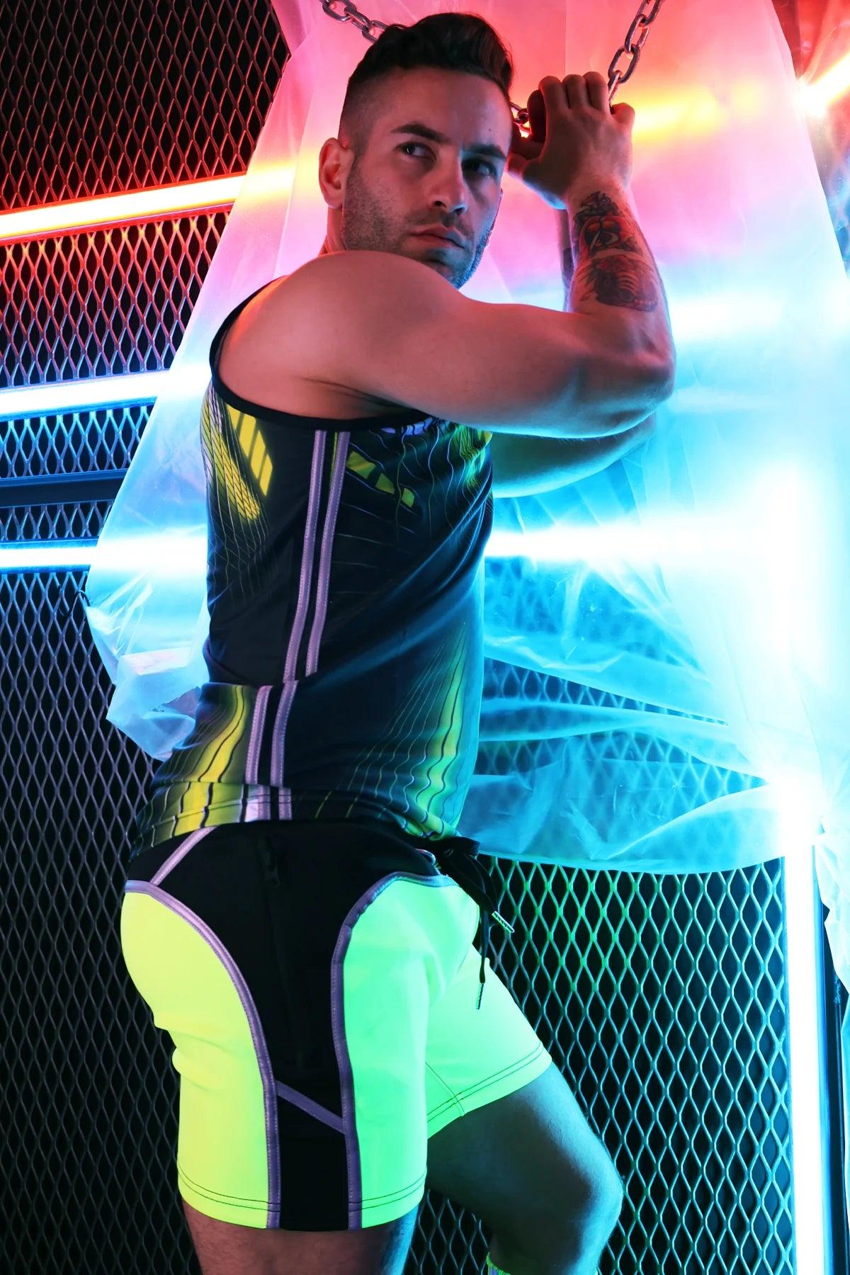 AKIRA TANK TOP NEON YELLOW - Take A Peek