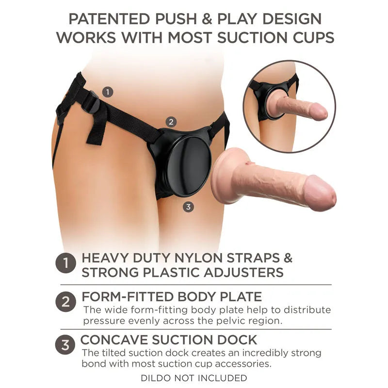 King Cock Elite Beginner's Body Dock Strap-On Harness - Take A Peek