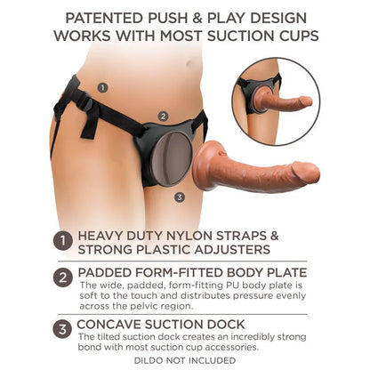 King Cock Elite Comfy Body Dock Strap-On Harness - Take A Peek