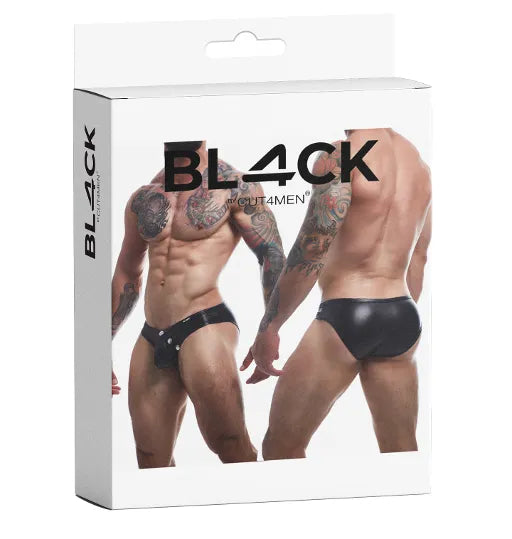 CUT FOR MEN SNAP ERGONOMIC BRIEF LARGE BLACK - Take A Peek