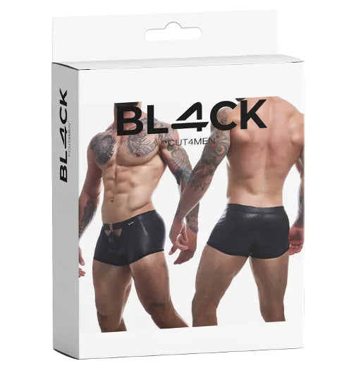 CUT FOR MEN PEEKABOO MINI PANTS LARGE BLACK - Take A Peek