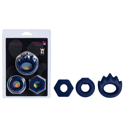 Maia LONZO -  Silicone Cock Rings - Set of 3