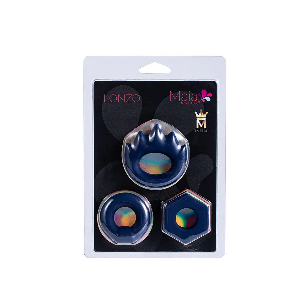 Maia LONZO -  Silicone Cock Rings - Set of 3