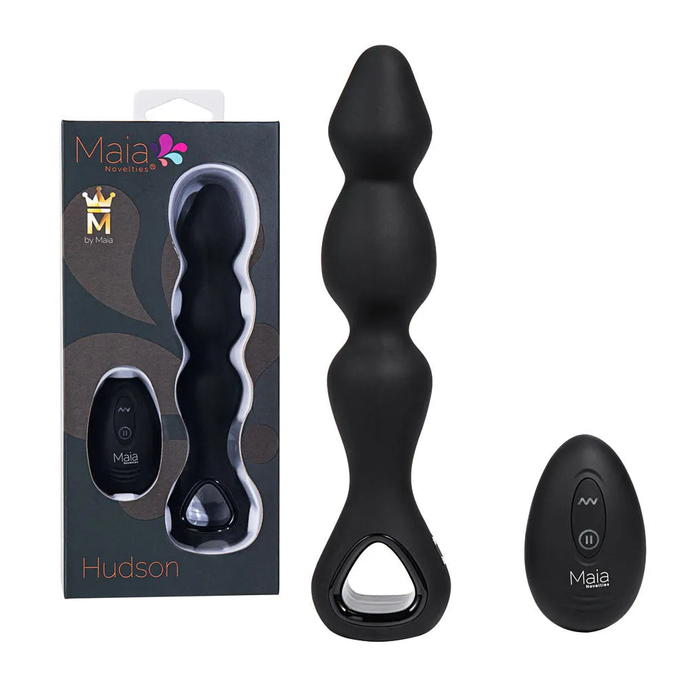 Maia HUDSON -  19 cm USB Rechargeable Anal Vibrator with Wireless Remote