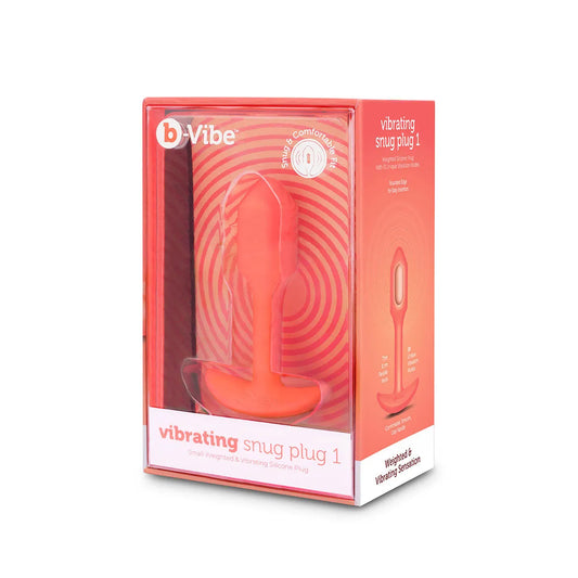 B-Vibe VIBRATING SNUG PLUG 1 ORANGE