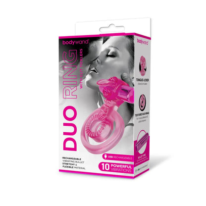 Bodywand Rechargeable Duo Ring with Clit Tickler - Take A Peek