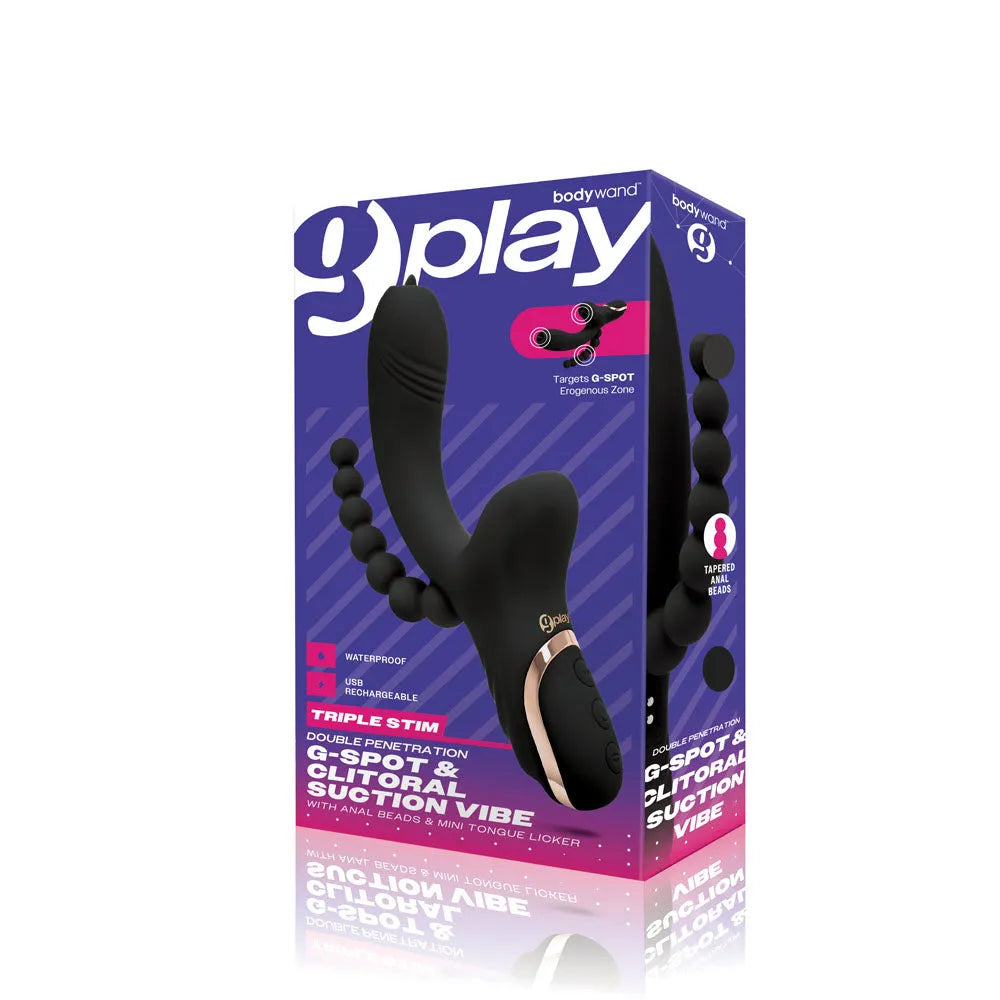 Bodywand G-Play G-Spot & Clitoral Suction Vibe - Take A Peek