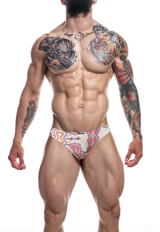 cut for men Low Rise Bikini Brief- atzec-L - Take A Peek