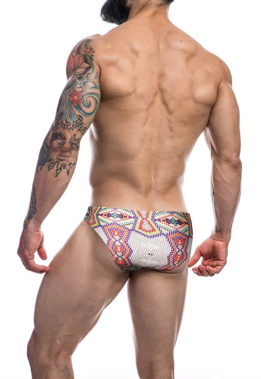 cut for men Low Rise Bikini Brief- atzec-XL - Take A Peek